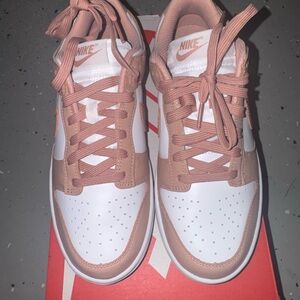 Nike Blush and White Athletic Shoes